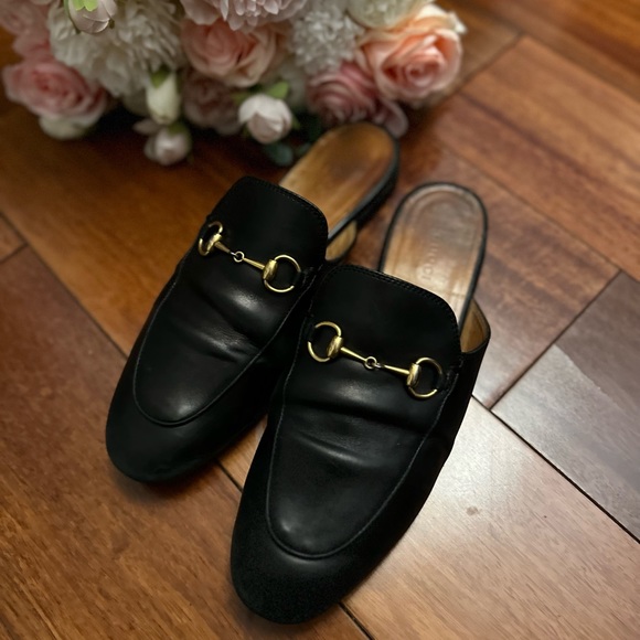 Classic Black Gucci Mule Sz 38 Authentic Leather. - Picture 7 of 11